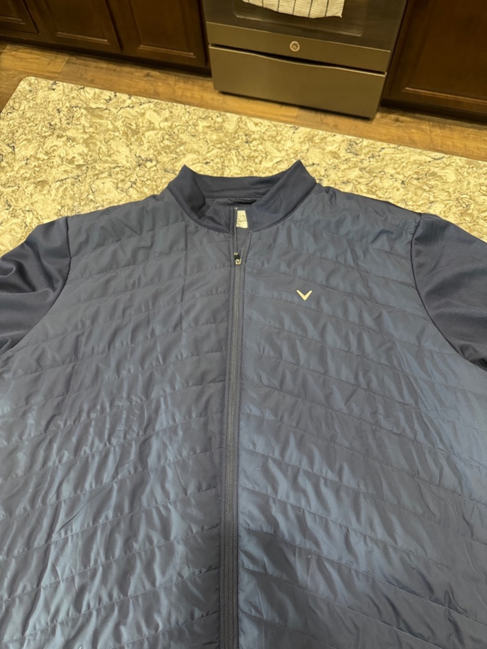 Callaway Navy Quilted Full-Zip Performance Jacket
